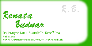 renata budnar business card